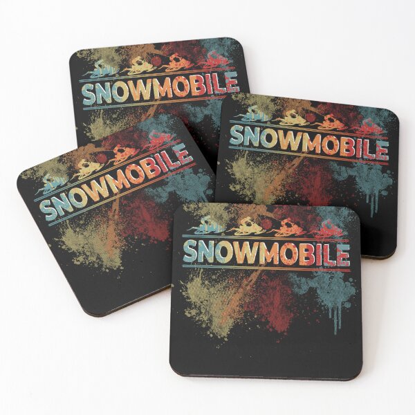 Item preview, Snowmobile art retro color splash designed and sold by Cedinho.