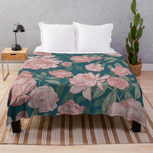 Item preview, Victorian Peony Blue BG designed and sold by Claudia S. Design.