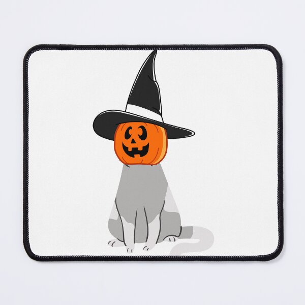 Item preview, A sinister cat protects her pumpkin as she purrs for Halloween. designed and sold by Amadej.