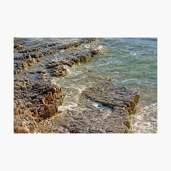 Volcanic rocks in the sea Photographic Print