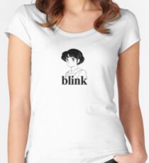 Vintage BLINK 182 (Pre-182) Anime / Manga Design Women's Fitted Scoop T-Shirt