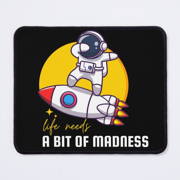 Item preview, LIFE NEEDS A BIT OF MADNESS. designed and sold by ELEGANTRETRO.