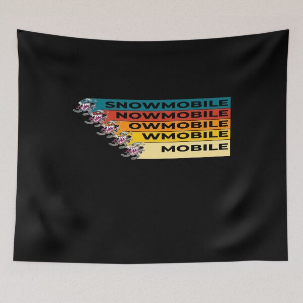 Item preview, Snowmobile monster race in cool retro colors designed and sold by Cedinho.
