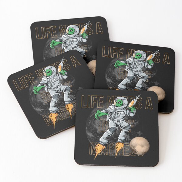 Item preview, LIFE NEEDS A BIT OF MADNESS. designed and sold by ELEGANTRETRO.