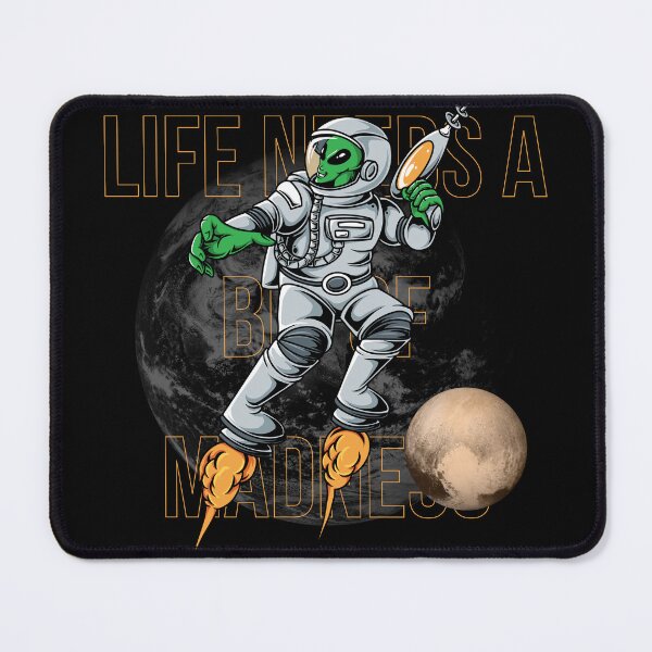 Item preview, LIFE NEEDS A BIT OF MADNESS. designed and sold by ELEGANTRETRO.