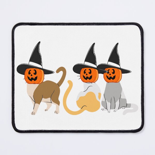 Item preview, A sinister cat protects her pumpkin as she purrs for Halloween. designed and sold by Amadej.