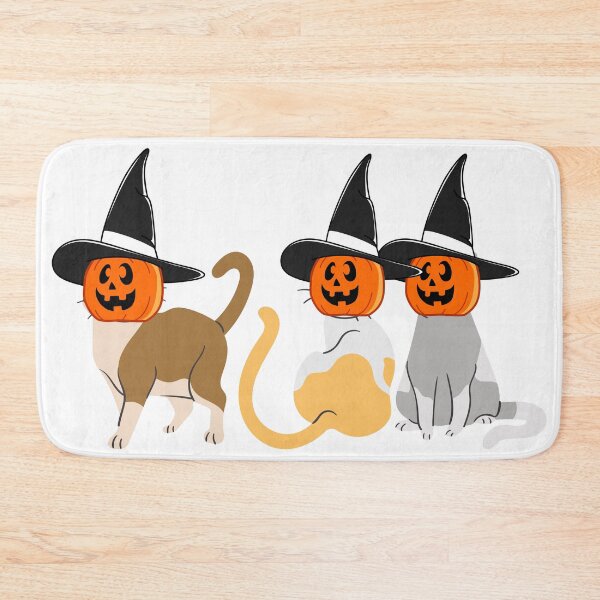 Item preview, A sinister cat protects her pumpkin as she purrs for Halloween. designed and sold by Amadej.