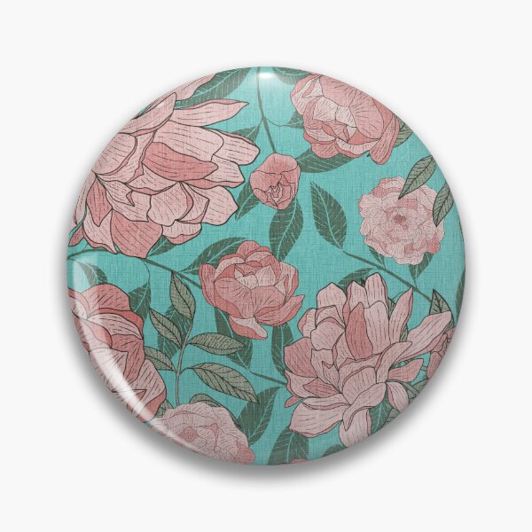 Item preview, Copy of Victorian Peony Turquoise BG designed and sold by Claudia S. Design.
