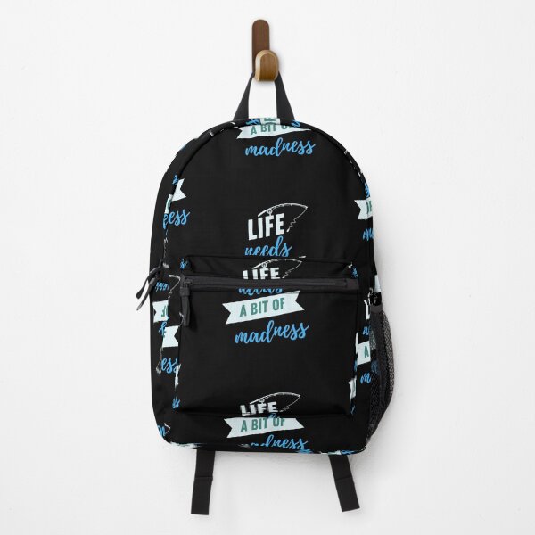 Item preview, LIFE NEEDS A BIT OF MADNESS. designed and sold by ELEGANTRETRO.