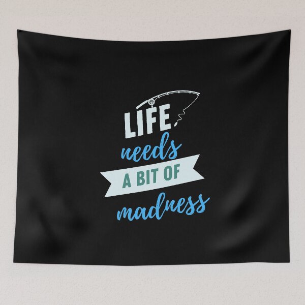 Item preview, LIFE NEEDS A BIT OF MADNESS. designed and sold by ELEGANTRETRO.