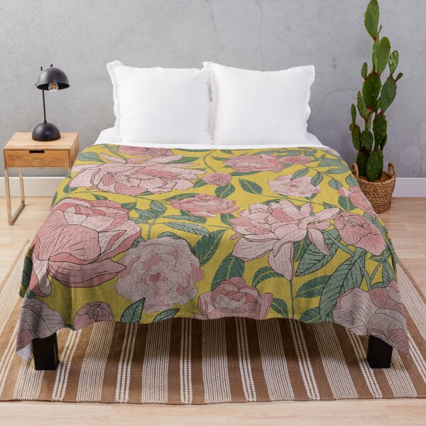 Item preview,  Victorian Peony Yellow BG designed and sold by Claudia S. Design.