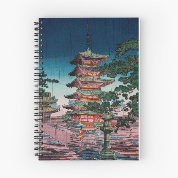 Item preview, Rain at Horyuji Temple Tsuchiya Koitsu  designed and sold by TeeARTHY.