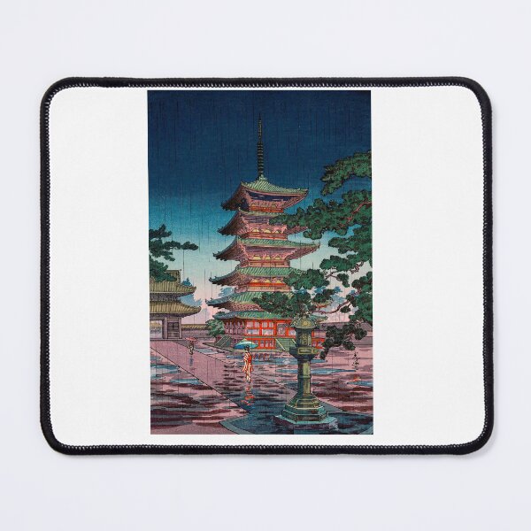 Item preview, Rain at Horyuji Temple Tsuchiya Koitsu designed and sold by TeeARTHY.