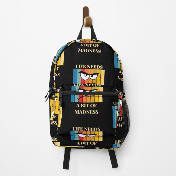 Item preview, LIFE NEEDS A BIT OF MADNESS. designed and sold by ELEGANTRETRO.
