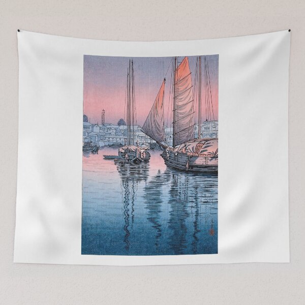 Item preview, Tsuchiya Koitsu Japanese Art Ukiyoe Seto Inland Sea Tomonotsu designed and sold by TeeARTHY.