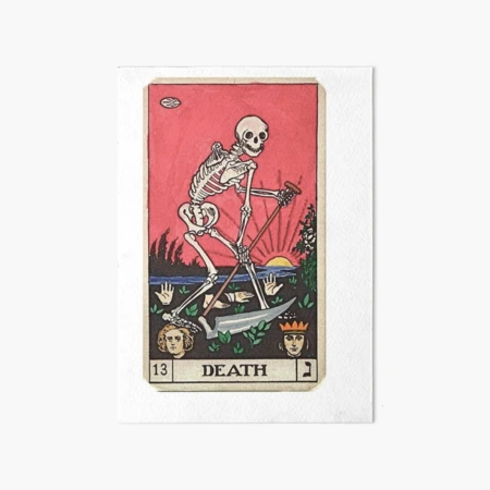 Death Tarot card  Art Board Print for Sale by Persephone Palapanidou