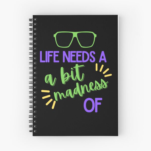 Item preview, LIFE NEEDS A BIT OF MADNESS. designed and sold by ELEGANTRETRO.