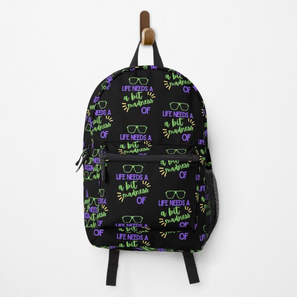 Item preview, LIFE NEEDS A BIT OF MADNESS. designed and sold by ELEGANTRETRO.
