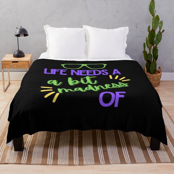 Item preview, LIFE NEEDS A BIT OF MADNESS. designed and sold by ELEGANTRETRO.