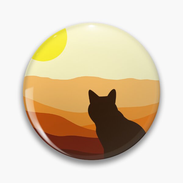 Item preview, CAT WATCHING SUNSET designed and sold by KatisDesign.