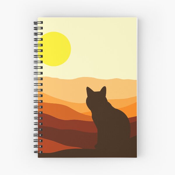 Item preview, CAT WATCHING SUNSET designed and sold by KatisDesign.