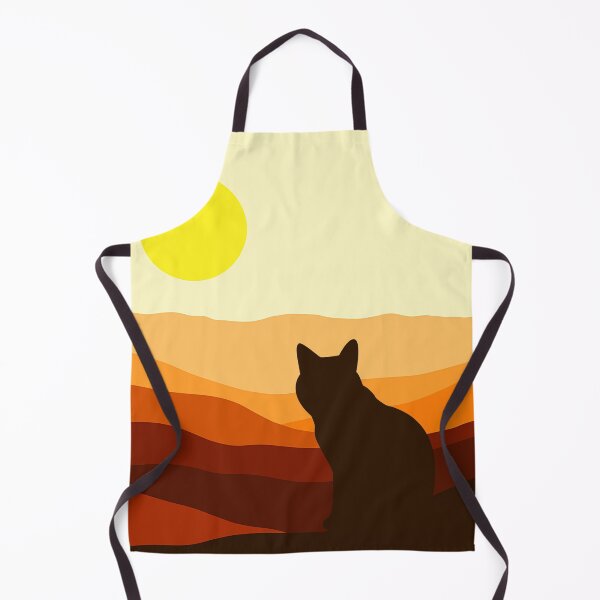 Item preview, CAT WATCHING SUNSET designed and sold by KatisDesign.