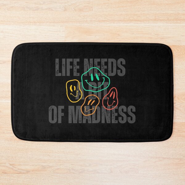 Item preview, LIFE NEEDS A BIT OF MADNESS. designed and sold by ELEGANTRETRO.