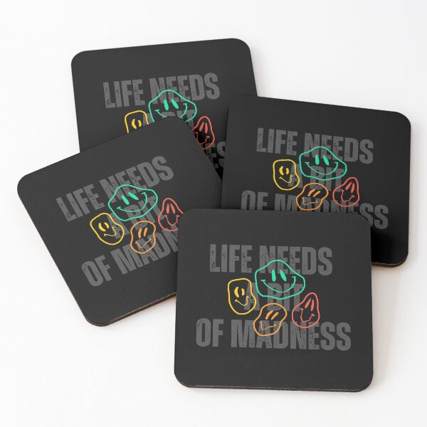 Item preview, LIFE NEEDS A BIT OF MADNESS. designed and sold by ELEGANTRETRO.