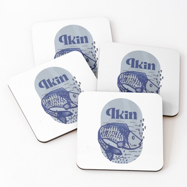 Item preview, Vintage KOI Spiritual Fish Blue legendary Ikin Logo Tradisional Art designed and sold by toyibvanjava.