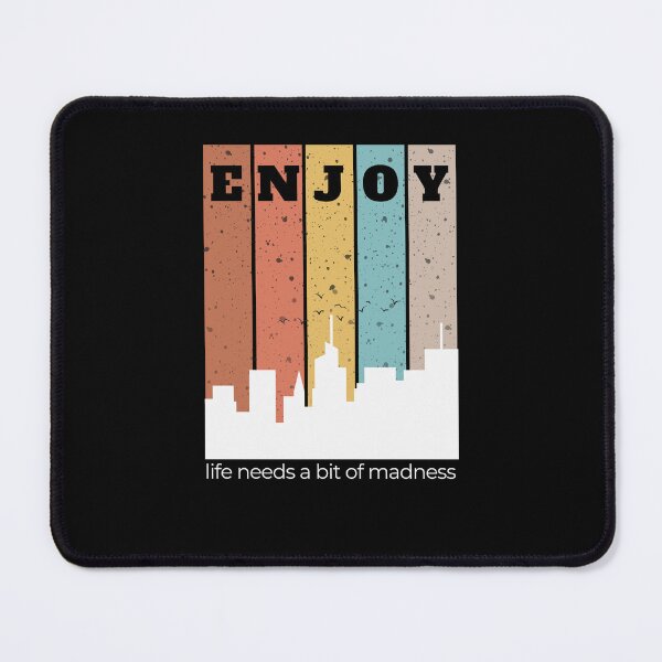 Item preview, LIFE NEEDS A BIT OF MADNESS. designed and sold by ELEGANTRETRO.