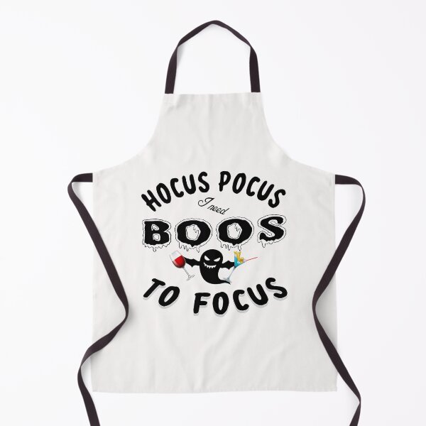 Item preview, Hocus Pocus I need BOOS to focus, Halloween Party T-Shirt, cocktail lovers, WINE lovers Halloween, Halloween Party Gift - double vision_black designed and sold by SassyFavorites.