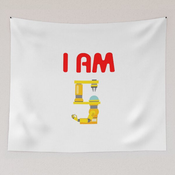 Item preview, I am 5 Robots Evolution 5th Birthday 2012 designed and sold by miracletee.