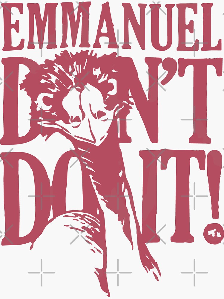 "Emmanuel Don't Do It, Funny Ostrich Viral Emu" Sticker For Sale By ...