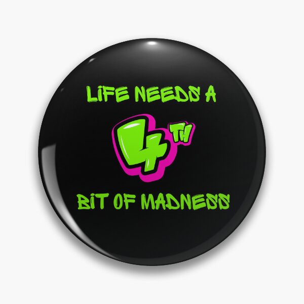Item preview, LIFE NEEDS A BIT OF MADNESS. designed and sold by ELEGANTRETRO.