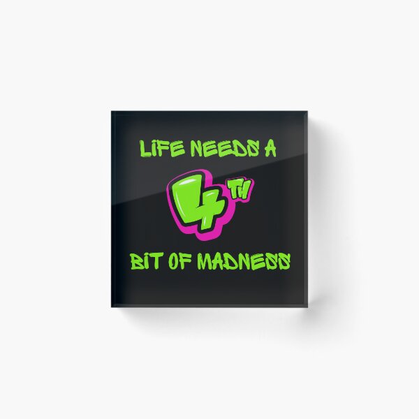 Item preview, LIFE NEEDS A BIT OF MADNESS. designed and sold by ELEGANTRETRO.