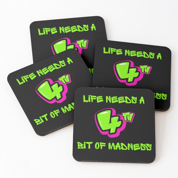 Item preview, LIFE NEEDS A BIT OF MADNESS. designed and sold by ELEGANTRETRO.