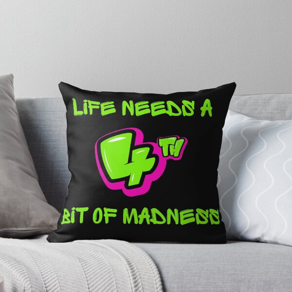 Item preview, LIFE NEEDS A BIT OF MADNESS. designed and sold by ELEGANTRETRO.