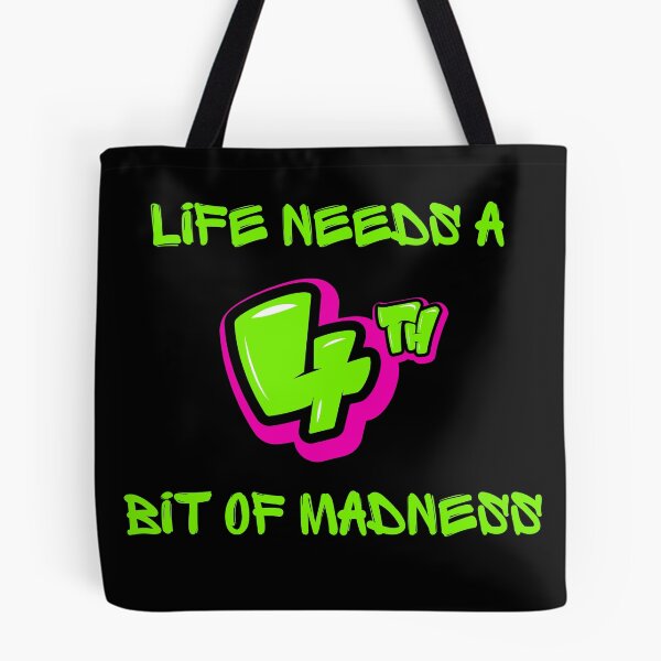 Item preview, LIFE NEEDS A BIT OF MADNESS. designed and sold by ELEGANTRETRO.
