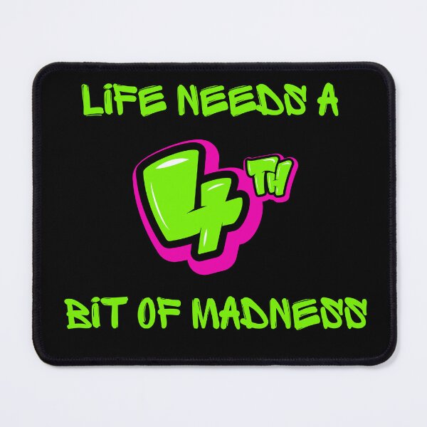 Item preview, LIFE NEEDS A BIT OF MADNESS. designed and sold by ELEGANTRETRO.
