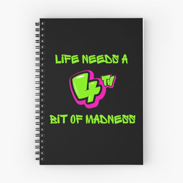 Item preview, LIFE NEEDS A BIT OF MADNESS. designed and sold by ELEGANTRETRO.