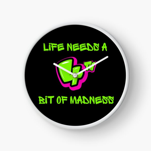 Item preview, LIFE NEEDS A BIT OF MADNESS. designed and sold by ELEGANTRETRO.