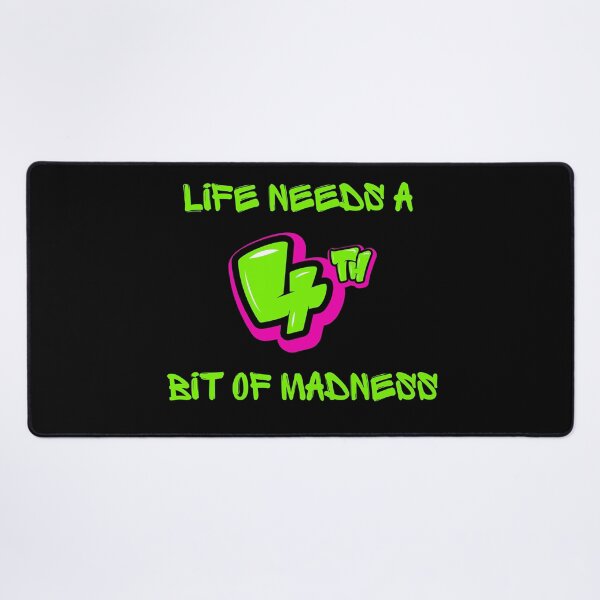 Item preview, LIFE NEEDS A BIT OF MADNESS. designed and sold by ELEGANTRETRO.