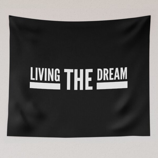 Item preview, Living The Dream - Motivational Words designed and sold by texteestore.