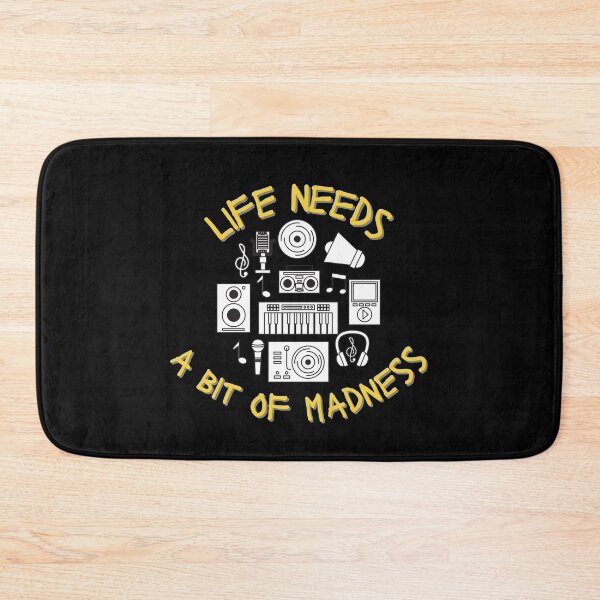 Item preview, LIFE NEEDS A BIT OF MADNESS. designed and sold by ELEGANTRETRO.