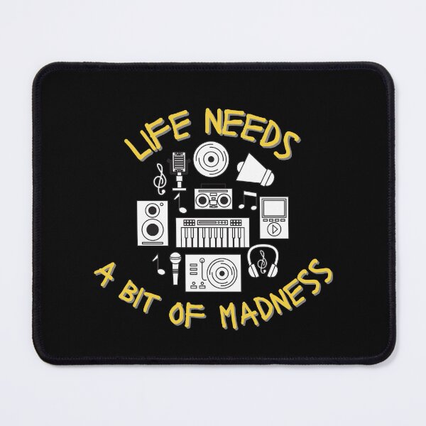 Item preview, LIFE NEEDS A BIT OF MADNESS. designed and sold by ELEGANTRETRO.