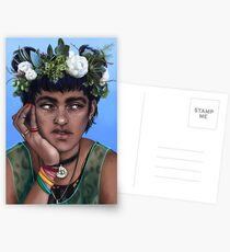 flower crown blue Postcards