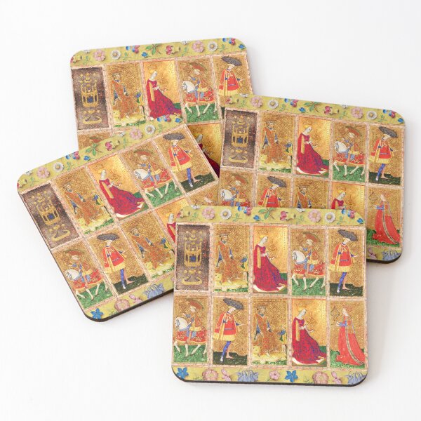 Item preview, ANTIQUE RENAISSANCE TAROTS ,PAGE ,KNIGHT, KING AND QUEEN OF CUPS designed and sold by BulganLumini.