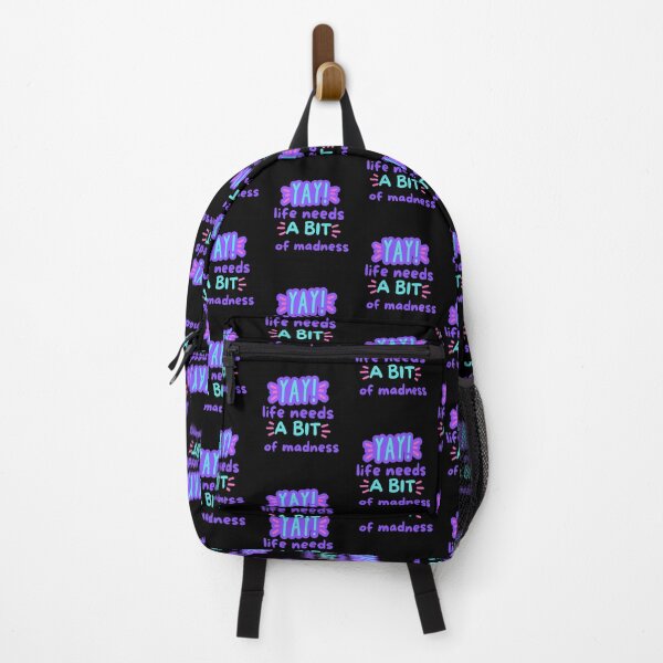 Item preview, LIFE NEEDS A BIT OF MADNESS. designed and sold by ELEGANTRETRO.