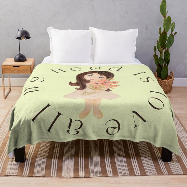 Item preview, All we need is love - watercolor girl designed and sold by All-About-Life.