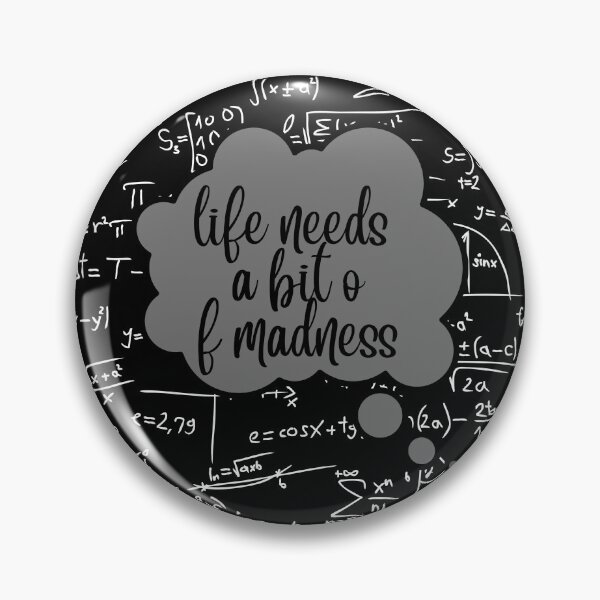 Item preview, LIFE NEEDS A BIT OF MADNESS. designed and sold by ELEGANTRETRO.